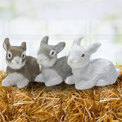 Nyuszi ülő hamvas prémium