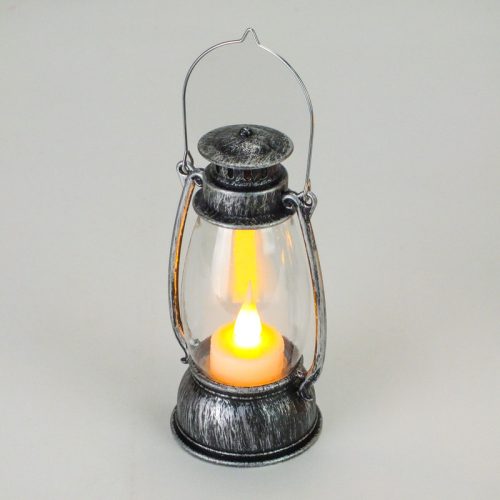 Lámpás mécses ezüst világítós 12db/dob