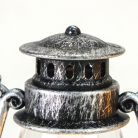 Lámpás mécses ezüst világítós 12db/dob