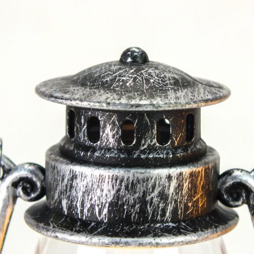 Lámpás mécses ezüst világítós 12db/dob