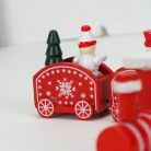 Karácsonyi fa vonat piros
