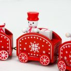 Karácsonyi fa vonat piros