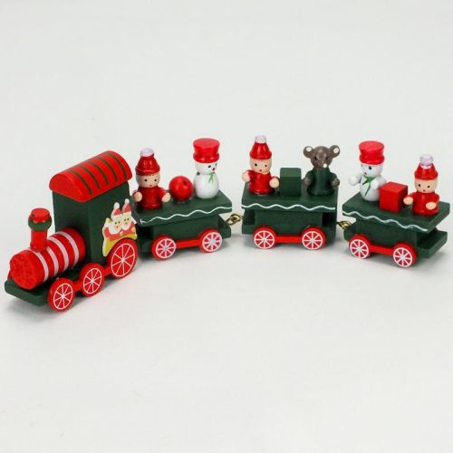 Karácsonyi fa vonat zöld