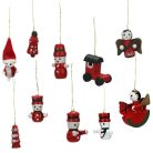 Karácsonyi fa figurák 10db/dob