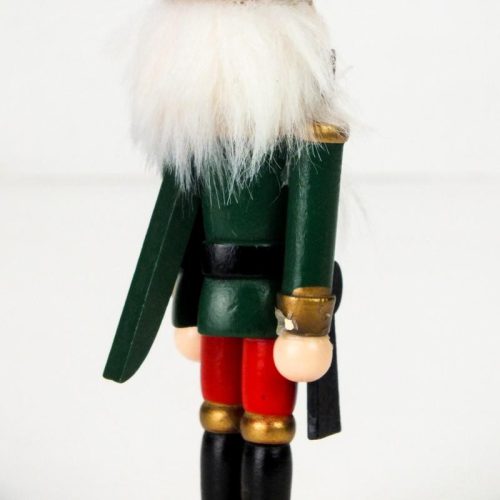 Diótörő 14cm zöld kabátos 14cm