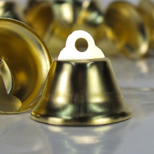 Fém csengő arany 3cm 10db/cs