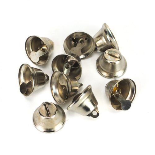 Fém csengő ezüst 3cm 10db/cs