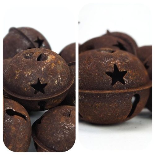 Fém kolomp rozsdásbarna 5cm 5db/cs