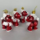 Szarvas karácsonyfadísz 4db/doboz