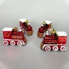 Vonat karácsonyfadísz 4db/dob