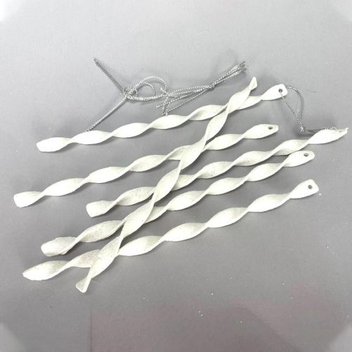 Karácsonyfadísz jégcsap kicsi 6db/cs