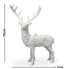 Szarvas csillámos fehér