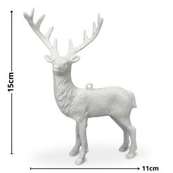 Szarvas csillámos fehér