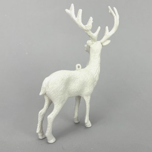 Szarvas csillámos fehér