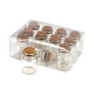 Üvegcse parafadugóval 3*4cm 12db/dob