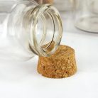 Üvegcse parafadugóval 3*4cm 12db/dob