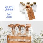 Üvegcse parafadugóval 3*4cm 12db/dob