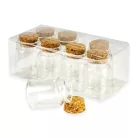 Üvegcse parafadugóval 3,7*5cm 8db/dob