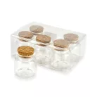 Üvegcse parafadugóval 4,7*5cm 6db/dob