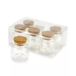 Üvegcse parafadugóval 4,7*5cm 6db/dob