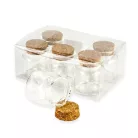 Üvegcse parafadugóval 4,7*5cm 6db/dob