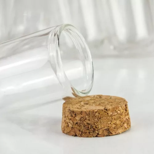 Üvegbúra parafadugóval 3,7*7cm 8db/dob