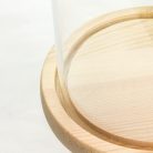 Üvegbúra fa talppal 12*20cm