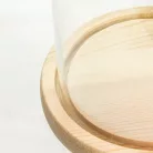 Üvegbúra fa talppal 12x20 cm – prémium DIY dekor és ajándék készítő búra