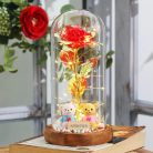 Üvegbúra fa talppal 6,5*15cm