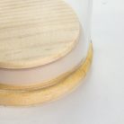 Üvegbúra fa talppal 6,5*15cm