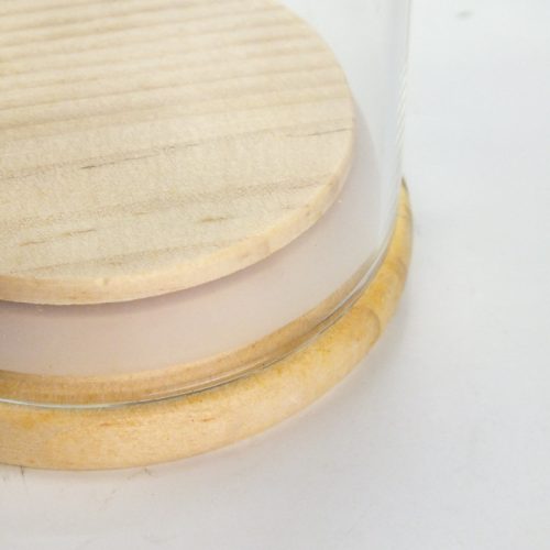 Üvegbúra fa talppal 6,5*15cm