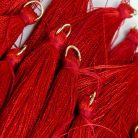 Textil bojt - bordó 6cm 12db/csomag