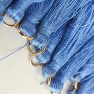 Textil bojt égkék 12db/csomag