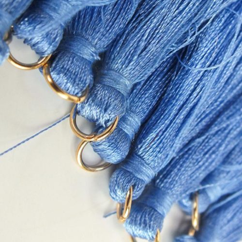 Textil bojt égkék 12db/csomag