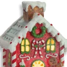  Mézeskalács házikó kéményes világítós-zenélős  