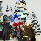 Karácsonyi vasútállomás világítós-zenélős