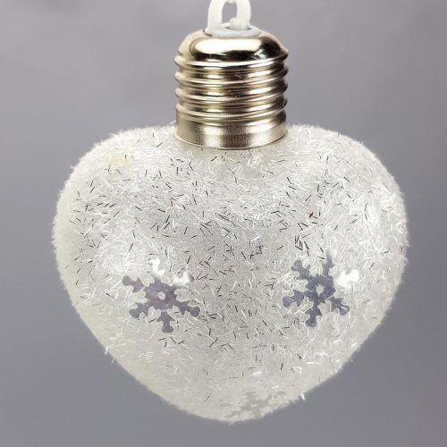 Ledes karácsonyfadísz szív-KIFUTÓ