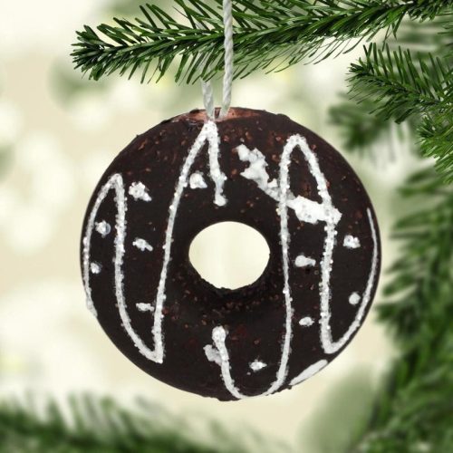 Mézeskalács dísz - csokis fánk