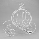 Fém tökhintó fehér 30x15cm