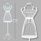 Fém próbababa - fehér 160cm