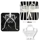 Fém próbababa - fehér 160cm