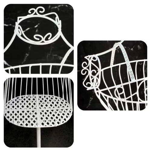 Fém próbababa - fehér 160cm