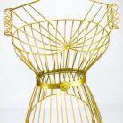 Fém próbababa - arany 160cm