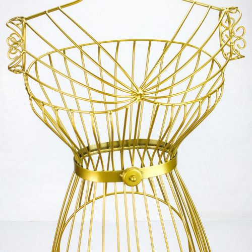 Fém próbababa - arany 160cm