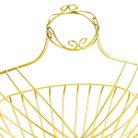 Fém próbababa - arany 160cm