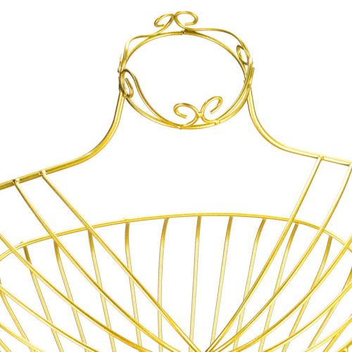 Fém próbababa - arany 160cm