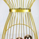 Fém próbababa - arany 160cm