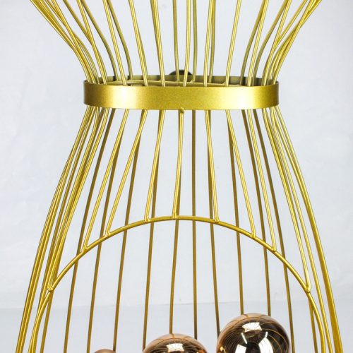 Fém próbababa - arany 160cm