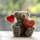 Szív pick piros  3,5x4cm 5db/cs.