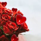 Szív pick piros  3,5x4cm 5db/cs.